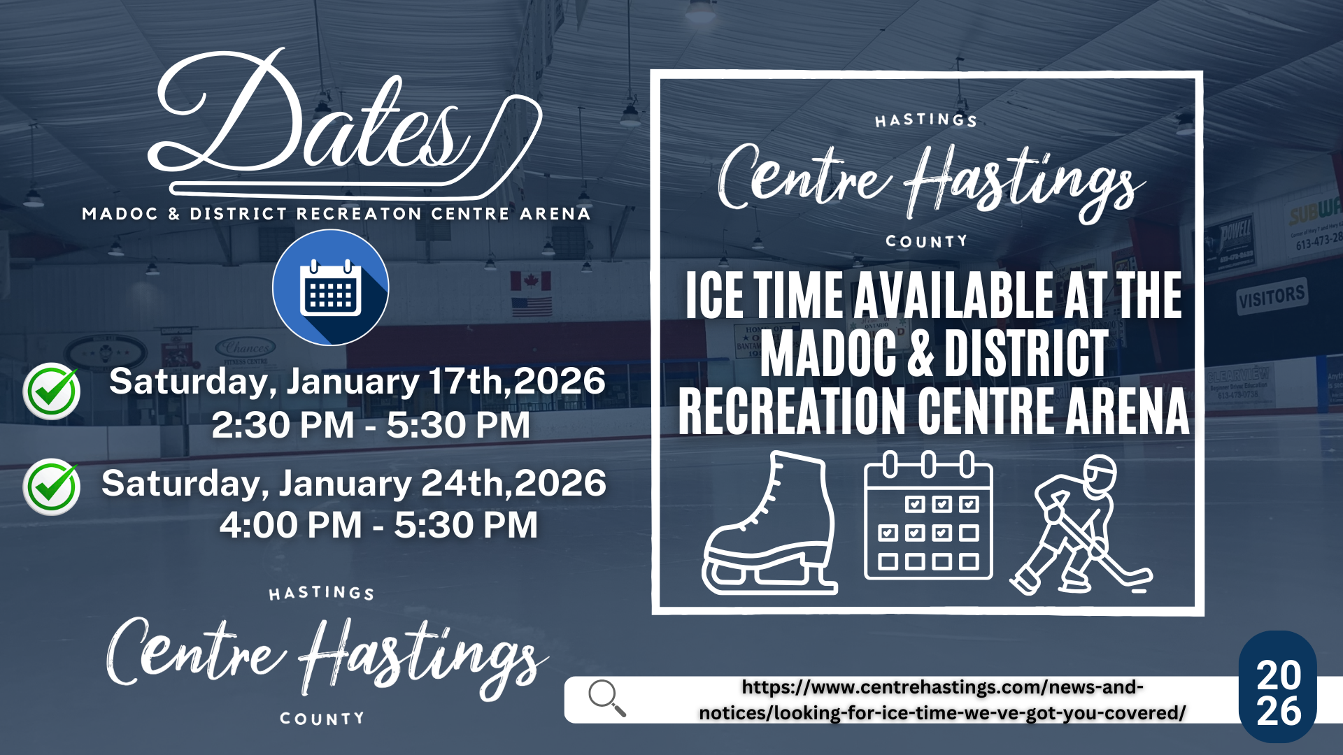 Looking for Ice Time? We’ve Got You Covered!