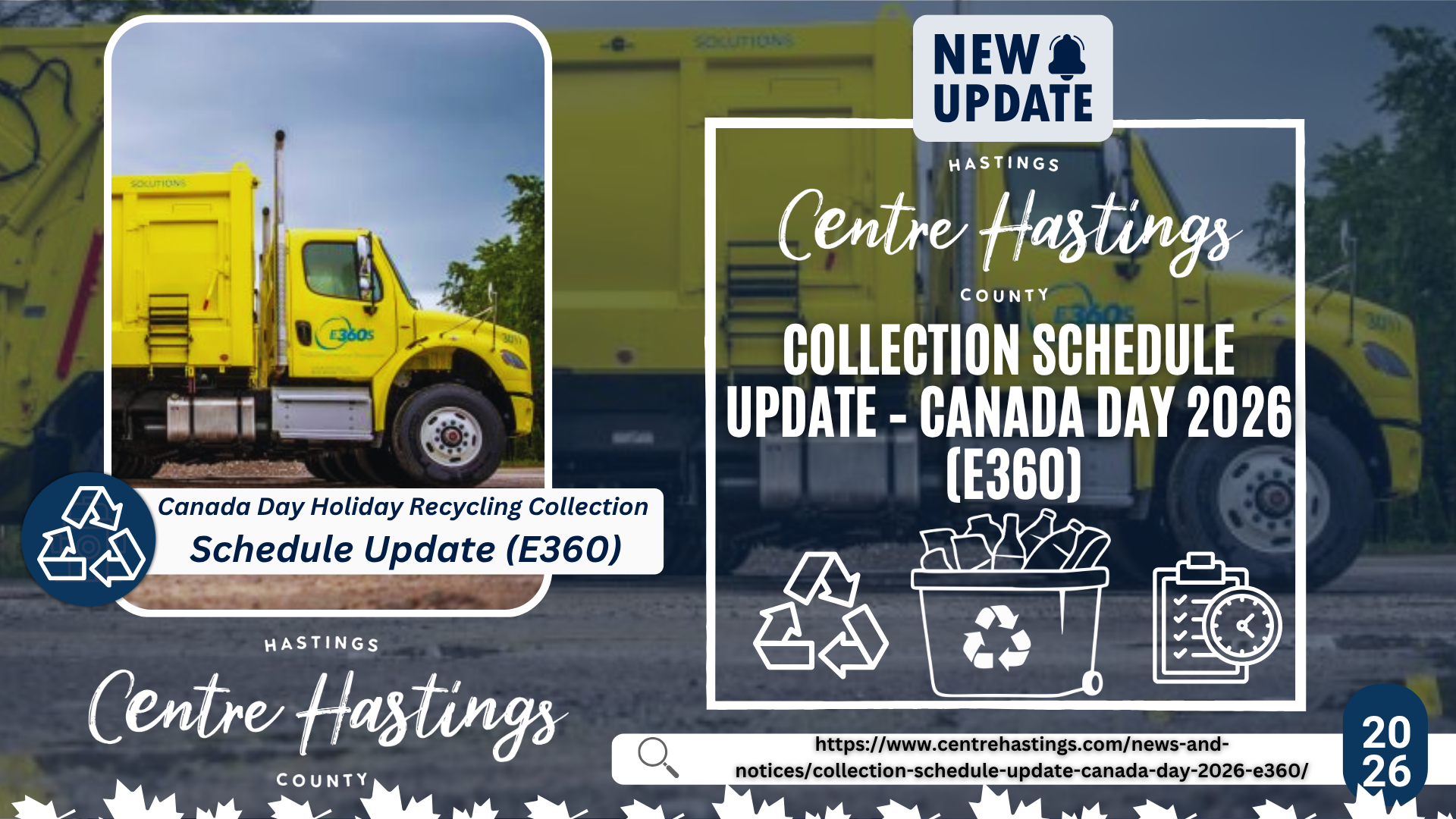 Collection Schedule Update – Canada Day 2026  (E360)