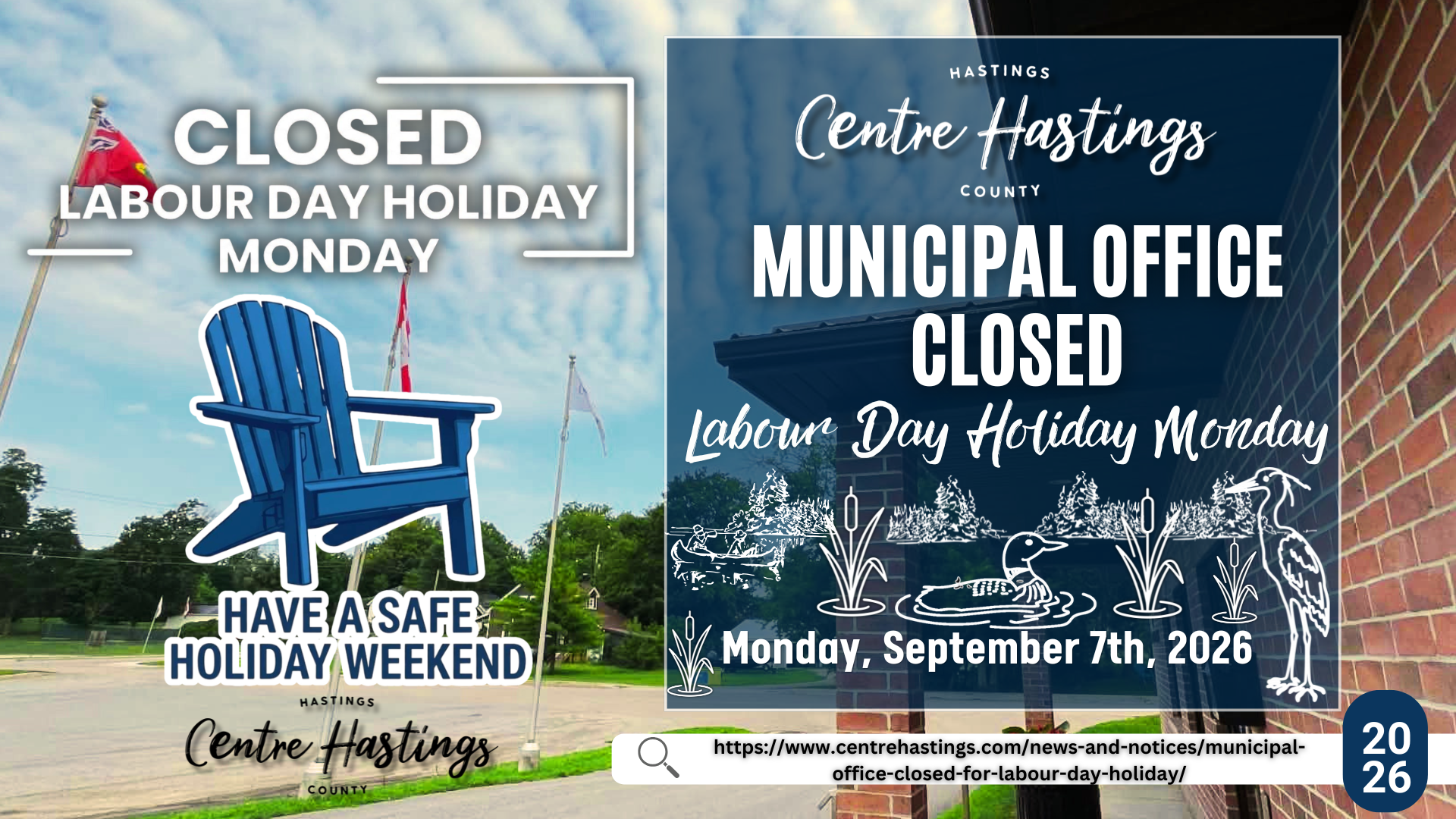 Municipal Office Closed for Labour Day Holiday