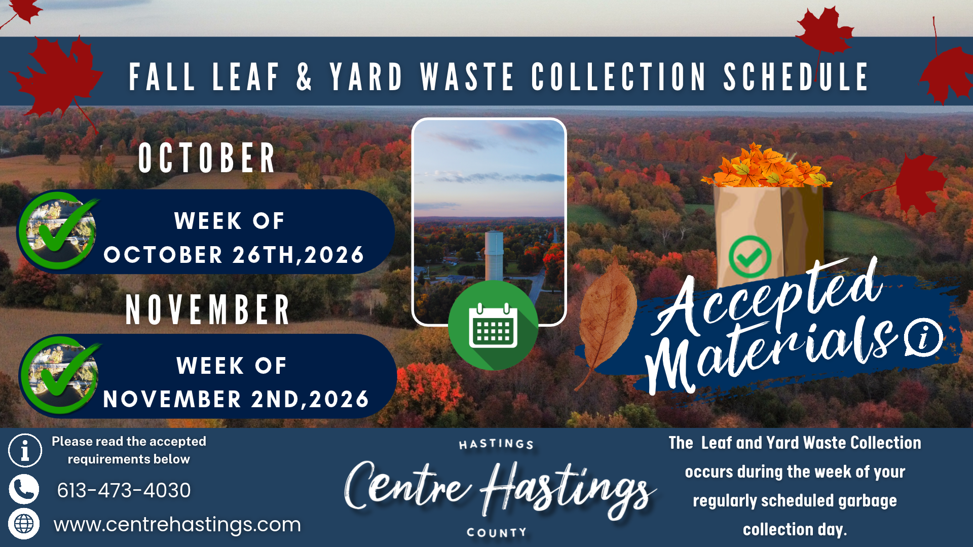  Fall Cleanup Season is Coming: Leaf Collection Begins Next Month