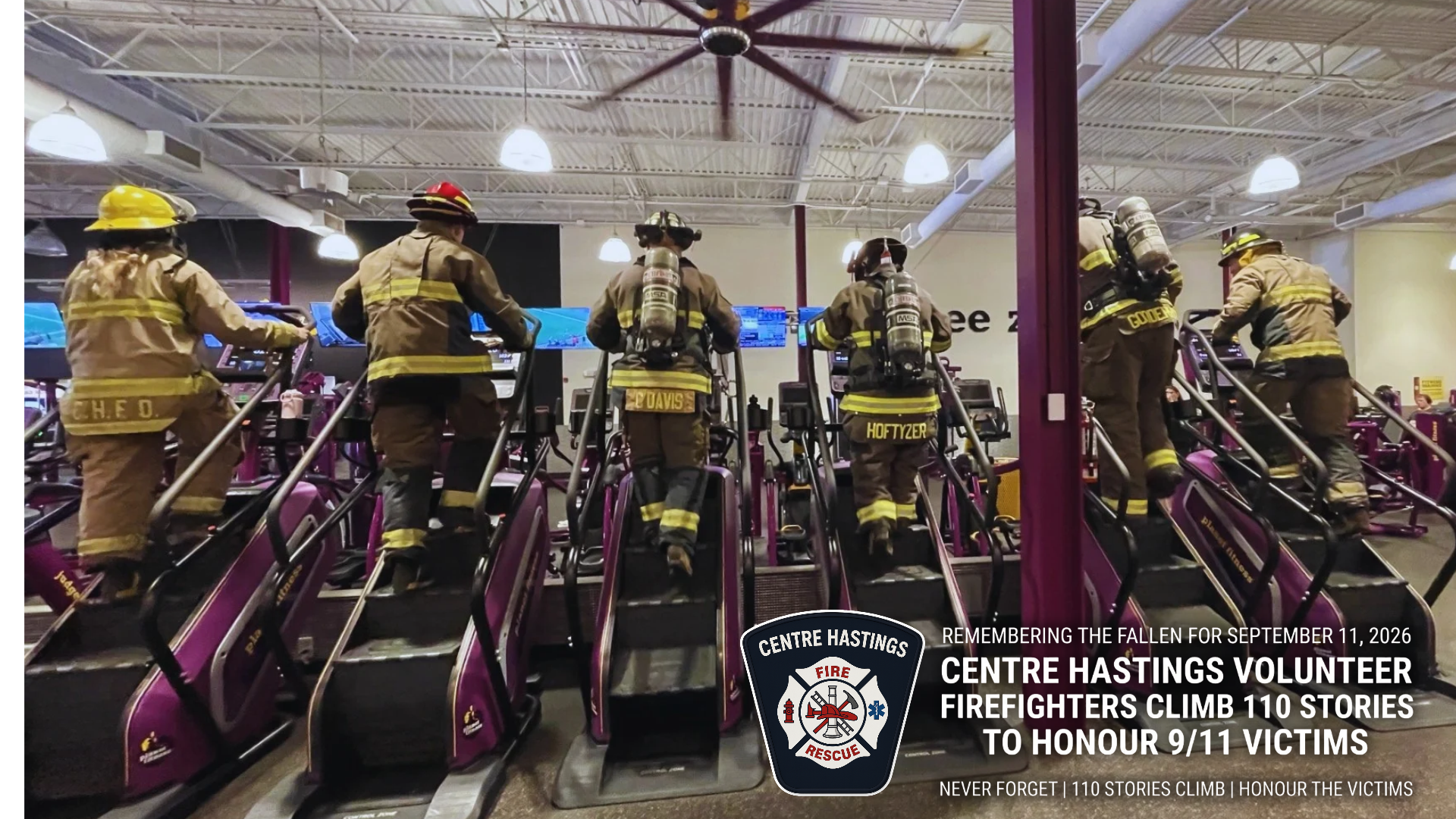 Centre Hastings Firefighters Climb 110 Stories to Honour 9/11 Victims