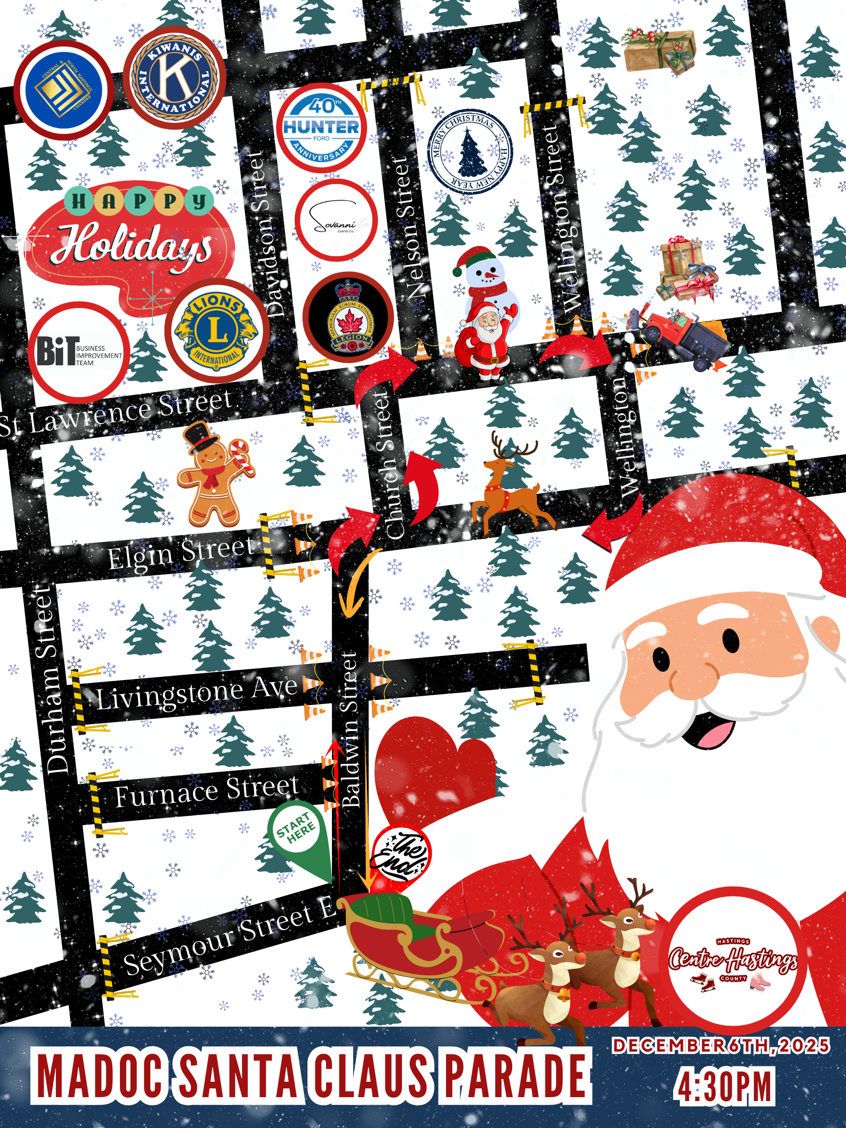 MADOC SANTA CLAUS PARADE – ROAD CLOSURES NOTICE 