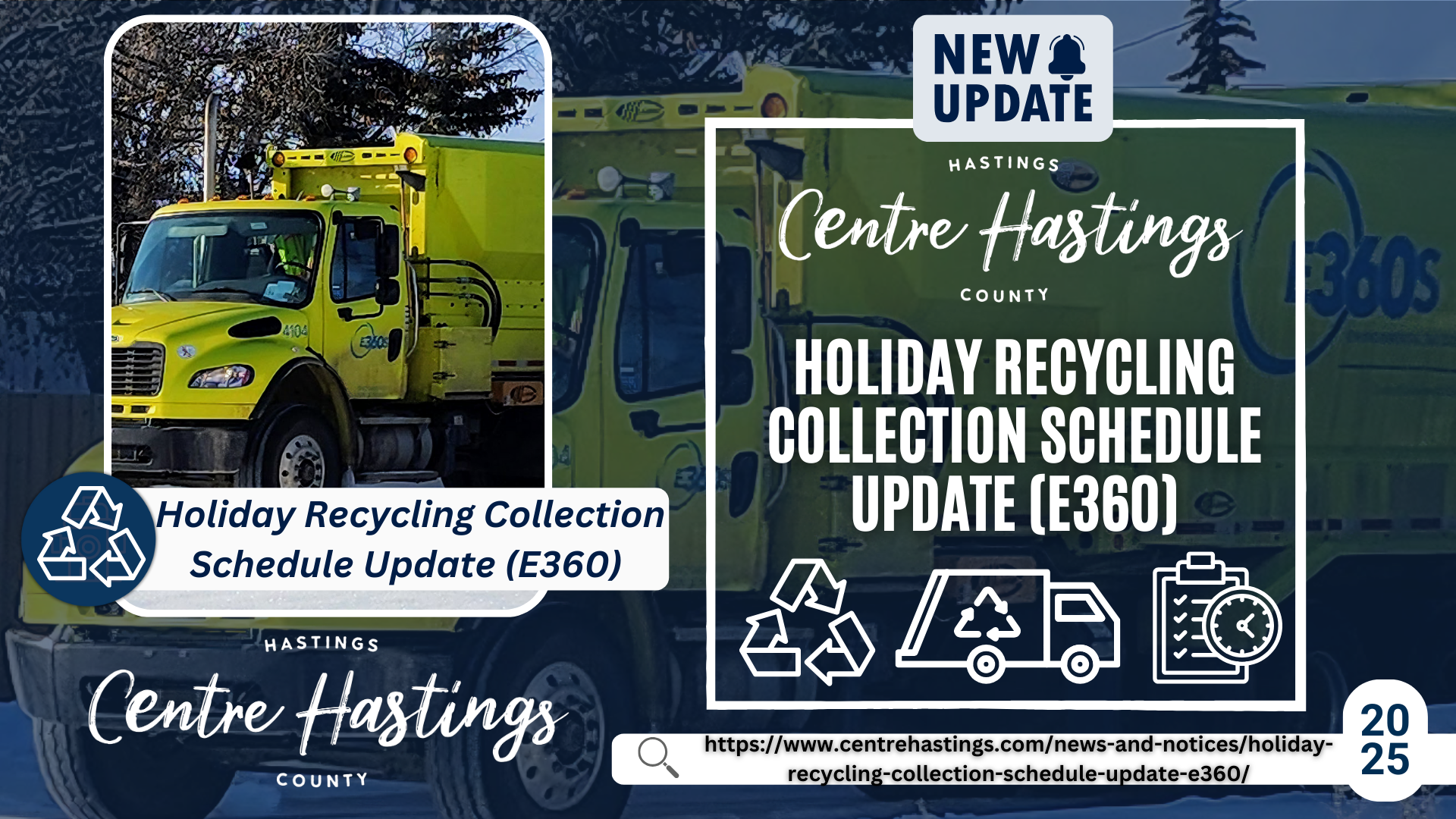 Holiday Recycling Collection Schedule Update (E360)