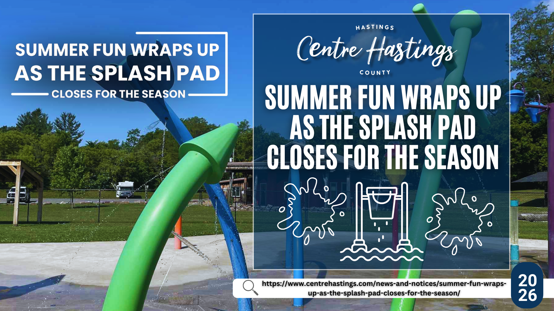 Summer Fun Wraps Up as the Splash Pad Closes for the Season