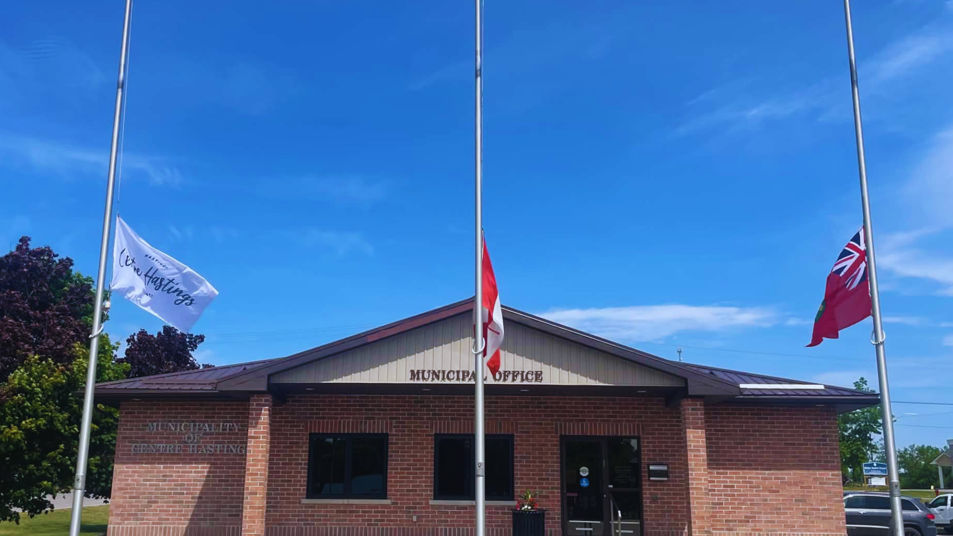 Flags at Half-Mast in Recognition of Former Clerk–Treasurer Doug Parks